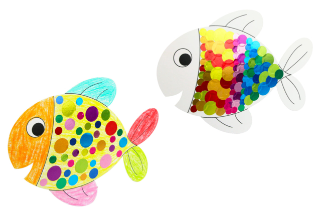 Sticker Kit: Shapes of Your Choice + Stickers - 9 - Creative Sticker Kits - 10doigts.com - Kits créatifs avec gommettes : le plein d’idées pour les petits artistes - 10doigts.fr