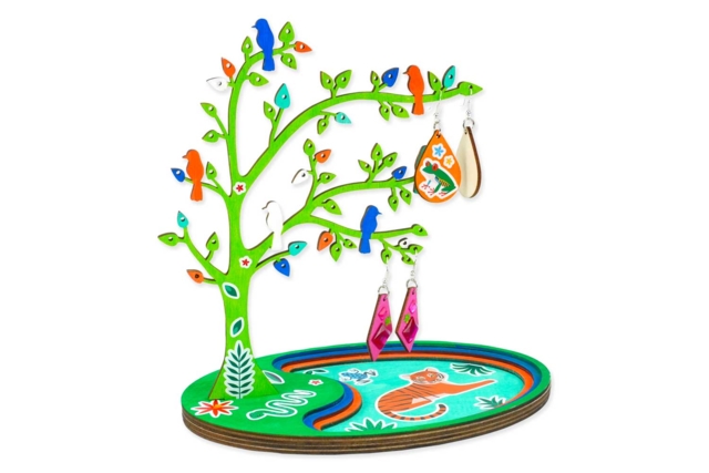 portabijoux árbol de madera - Boîtes et supports à bijoux : l'écrin de vos créations - 10doigts.fr