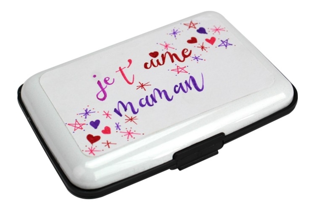 portatarjetas lettering - Plastique Opaque - 10doigts.fr