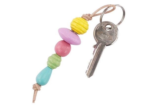llavero abalorios madera - Perles Bois - 10doigts.fr