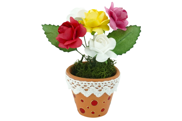 Paper Flowers and Leaves - 48 Pieces - 4 - Flowers, Plants - 10doigts.com - Fleurs et végétaux pour l’Art Floral : La nature à l'honneur - 10doigts.fr