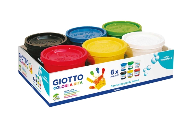 pot pintura a los dedos giotto - Peinture gouache aux doigts : l'éveil créatif dès le premier âge - 10doigts.fr