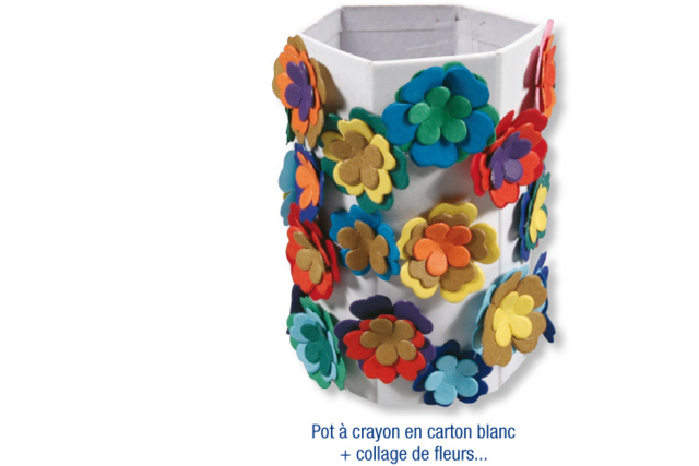 Portalápices primavera - Décorations fleurs et feuilles : ajoutez une touche de nature à toutes vos créations - 10doigts.fr