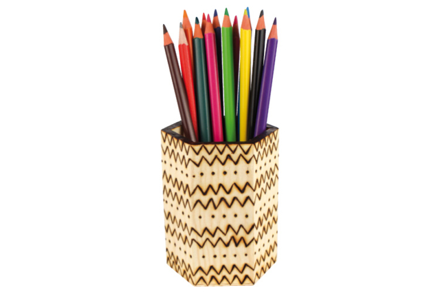 Hexagonal Pen Holder - 4 - Pencil Pots, Cache-Pots - 10doigts.com - Pots à crayons, cache-pots - 10doigts.fr