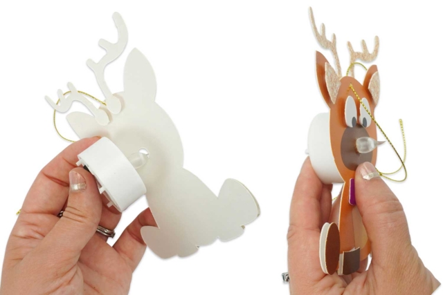 Light-Up Reindeer Decorations Kit - 4 Pieces - 5 - Christmas Creative Kits for Children - 10doigts.com - Kits créatifs de Noël pour les enfants - 10doigts.fr
