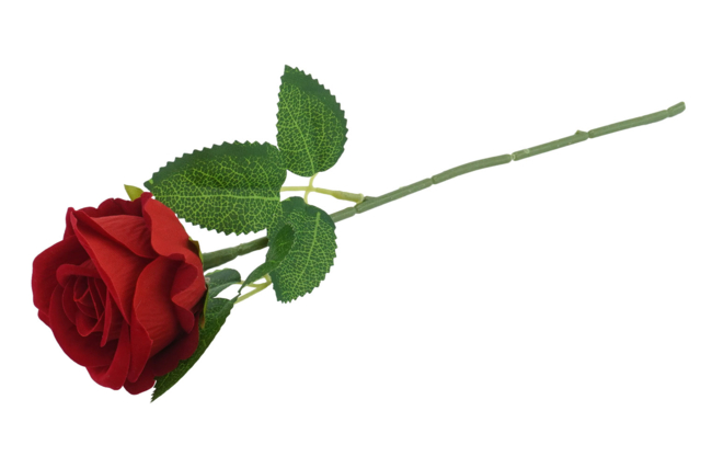 Artificial Velvet Effect Rose - 1 - Flowers, Plants - 10doigts.com - Fleurs et végétaux pour l’Art Floral : La nature à l'honneur - 10doigts.fr