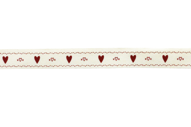 Hearts Ribbon - 2 Meters - 2 - Ribbons and Bias - 10doigts.com - Rubans - 10doigts.fr