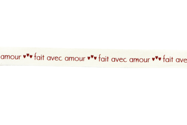 Ribbon "Made with Love" - 2 meters - 3 - Ribbons and Bias - 10doigts.com - Rubans - 10doigts.fr