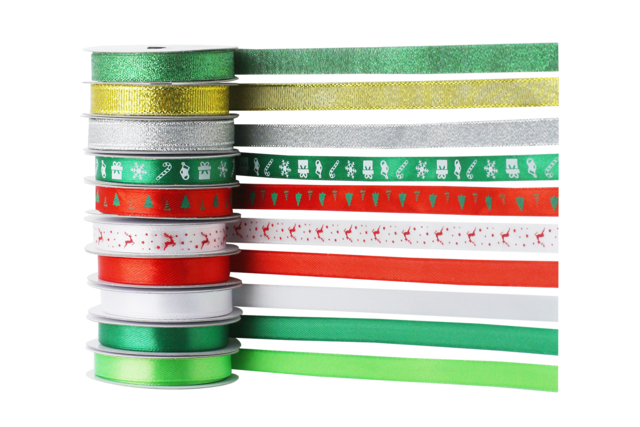Christmas Ribbons - 10 Pieces - 1 - Gift Ribbons - 10doigts.com - Rubans cadeaux - 10doigts.fr