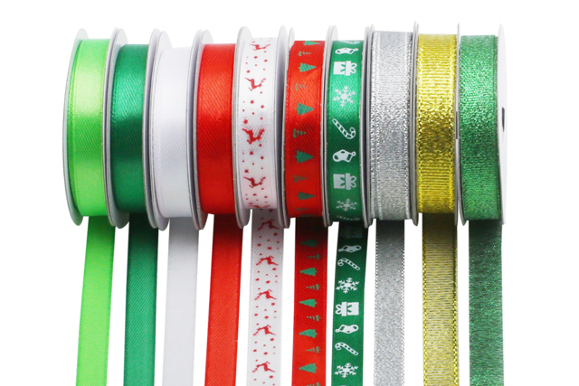 Christmas Ribbons - 10 Pieces - 3 - Gift Ribbons - 10doigts.com - Rubans cadeaux - 10doigts.fr
