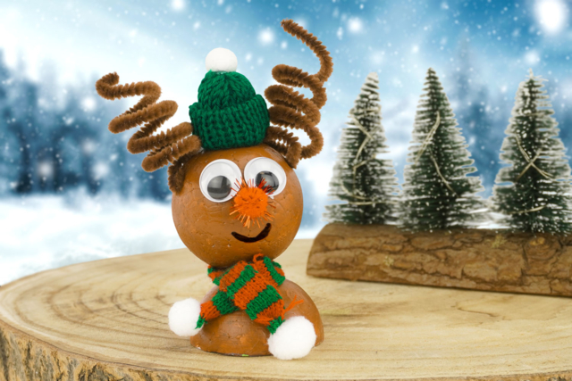 Ruben the Christmas Reindeer - Peinture acrylique mate - 10doigts.fr