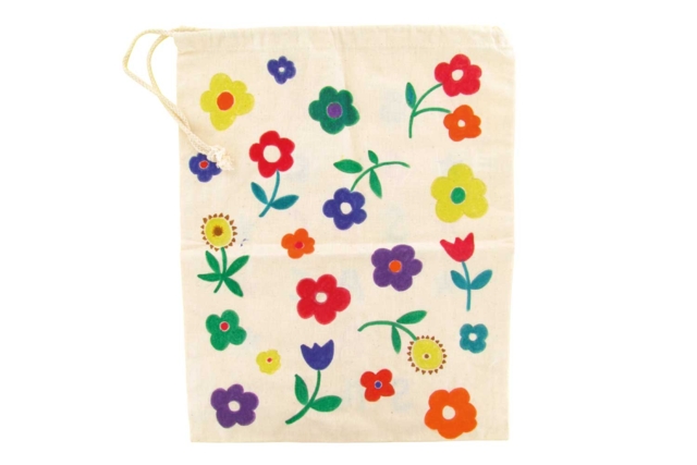 bolso de algodón personalizable flores - Coton, lin - Textiles - 10doigts.fr