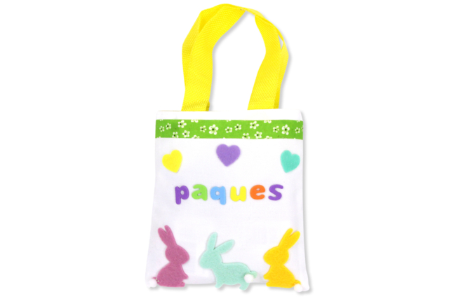 bolsa de algodón para decorar pascua - Coton, lin - Textiles - 10doigts.fr