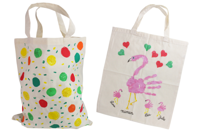 bolso de compras de algodón - Coton, lin - Textiles - 10doigts.fr