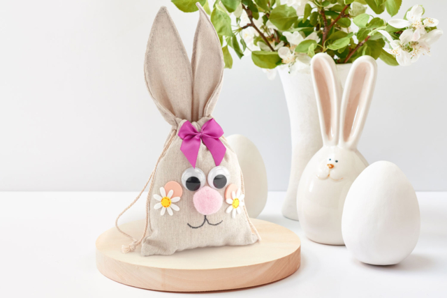 Bunny Pouches - 4 pcs - 2 - Easter Baskets - 10doigts.com - Paniers de Pâques - 10doigts.fr