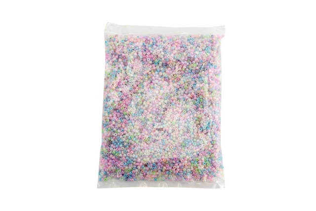 sachet abalorios nacarados mix - Perles Rocaille - 10doigts.fr