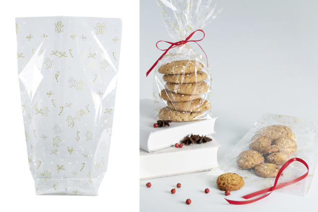 Crystal Bags "Golden Christmas" - 2 - Gift Wrap and Bags - 10doigts.com - Papiers cadeaux et sacs - 10doigts.fr