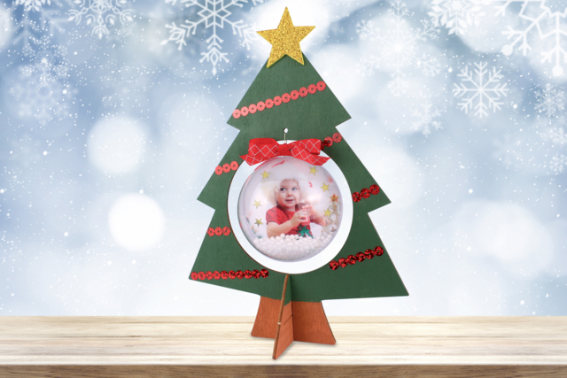pino de madera + bola - Objets en bois Noël - 10doigts.fr
