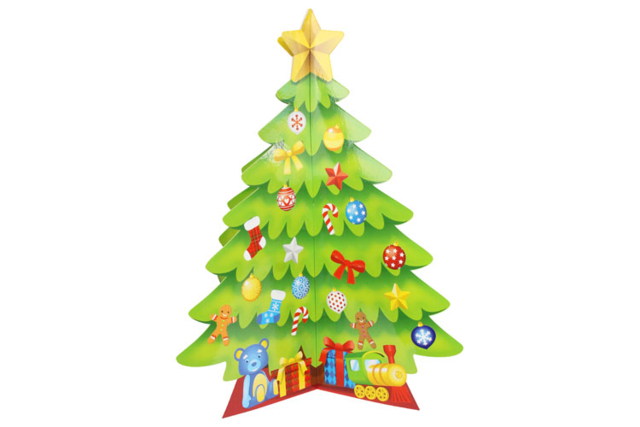 Giant 3D Christmas Tree Kit + Stickers - 7 - Christmas Creative Kits for Children - 10doigts.com - Kits créatifs de Noël pour les enfants - 10doigts.fr