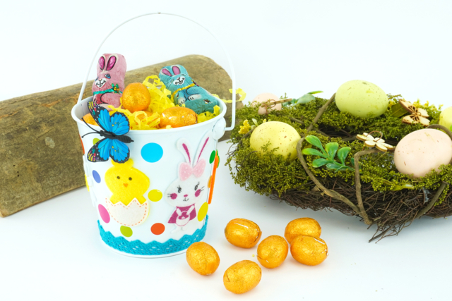 Cubo para recoger los huevos de Pascua - Supports en Métal - 10doigts.fr