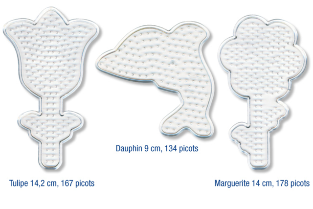 Pegboards for Fuse Beads - 10 Assorted Shapes - 1 - 5 mm Ironing Beads - 10doigts.com - Perles à repasser 5 mm - 10doigts.fr