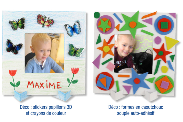 Square Coloring Photo Frames - 8 Pieces - 2 - Paper Supports - 10doigts.com - Supports en papier - 10doigts.fr