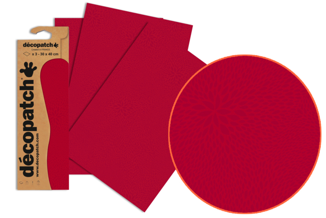 Set de 3 hojas Décopatch N°724 - Papiers Décopatch - 10doigts.fr