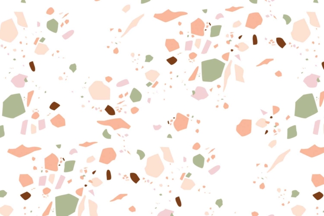 Set de 3 hojas Décopatch terrazzo - Papiers Décopatch - 10doigts.fr