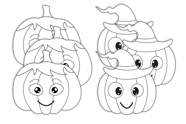 Giant Pumpkins to Decorate - 6 Pieces - 3 - Halloween Decoration Stands - 10doigts.com - Supports d'Halloween à décorer - 10doigts.fr