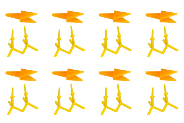 Chick Beaks and Feet to Plant - 8 pcs - 2 - Googly Eyes - 10doigts.com - Yeux mobiles - 10doigts.fr