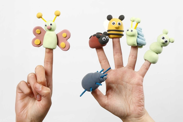arcilla silck pastel marionetas - Pâtes à modeler autodurcissantes - 10doigts.fr