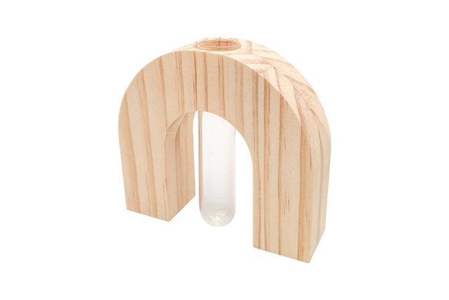Single Flower Holder and Wooden Base - 4 - Vases and Soliflores to Decorate - 10doigts.com - Vases et soliflores à décorer - 10doigts.fr