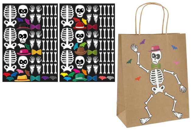 Pegatina Esqueleto Halloween - Gommettes Halloween - 10doigts.fr