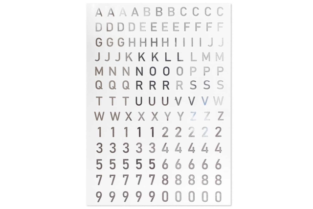 Metallic Alphabet and Number Stickers - Gold or Silver - 2 - Alphabet Stickers, Messages - 10doigts.com - Gommettes Alphabet, messages - 10doigts.fr