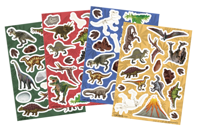 pegatinas ventanas dinosaurios - Stickers fantaisies : personnalisez toutes vos créations - 10doigts.fr