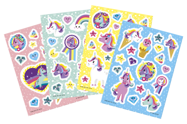 stickers ventanas unicornios - Stickers fantaisies : personnalisez toutes vos créations - 10doigts.fr