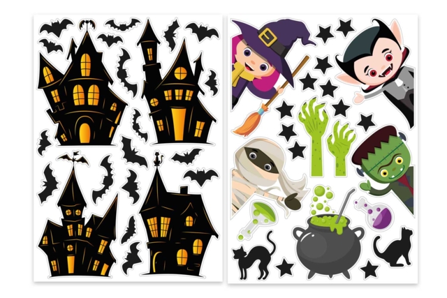 Halloween Static Stickers - 170 Stickers - 5 - Halloween Craft Kits - 10doigts.com - Kits créatifs Halloween - 10doigts.fr