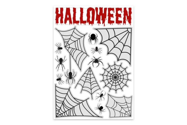 Halloween Static Stickers - 170 Stickers - 8 - Halloween Craft Kits - 10doigts.com - Kits créatifs Halloween - 10doigts.fr
