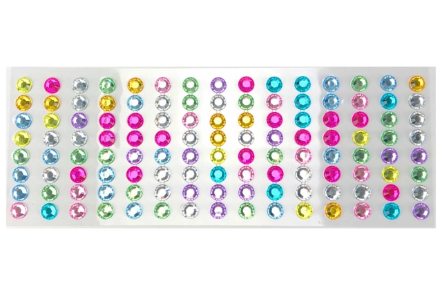 Adhesive Rhinestones Strip Ø 1 cm - 120 Pieces - 1 - Sticker rhinestones - 10doigts.com - Strass autocollants - 10doigts.fr