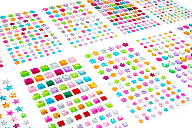 Mega Lot of Adhesive Rhinestones - 900 pcs - 5 - Sticker rhinestones - 10doigts.com - Strass autocollants - 10doigts.fr