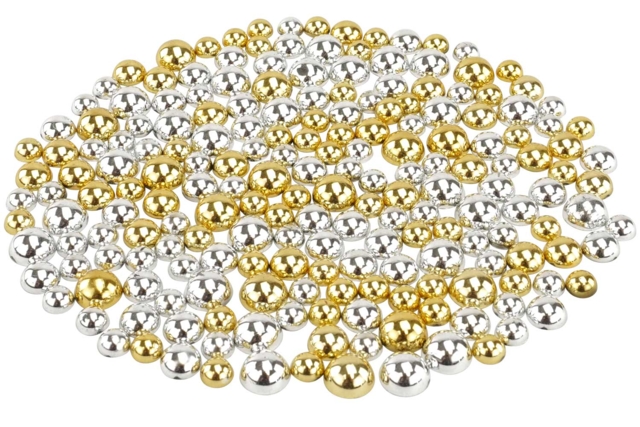 Gold and Silver Cabochons - 200 pcs - 2 - Cabochons - 10doigts.com - Cabochons - 10doigts.fr