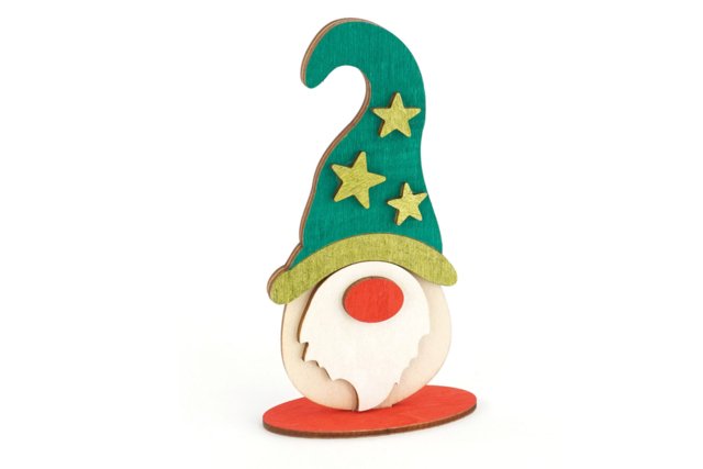 Assemble Your Own Gnomes - 4 Pieces - 4 - Christmas Wooden Objects - 10doigts.com - Objets en bois Noël - 10doigts.fr