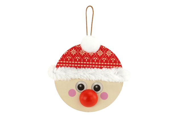Wooden Round Ornaments - 12 Pieces - 3 - Christmas Supports - 10doigts.com - Supports de Noël - 10doigts.fr