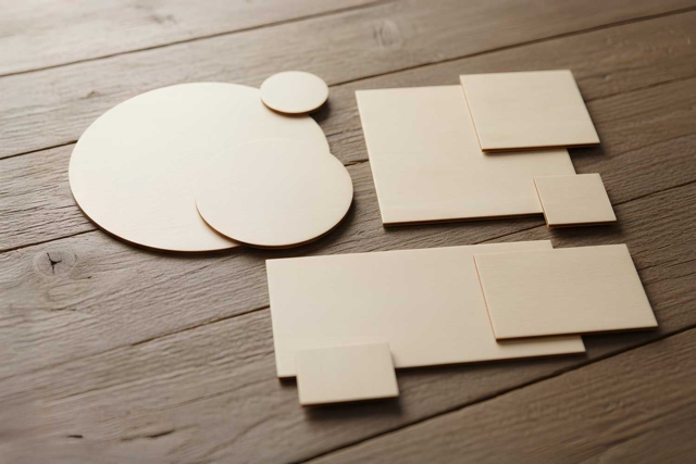  soportes de madera sin tratar - Supports plats en bois - 10doigts.fr