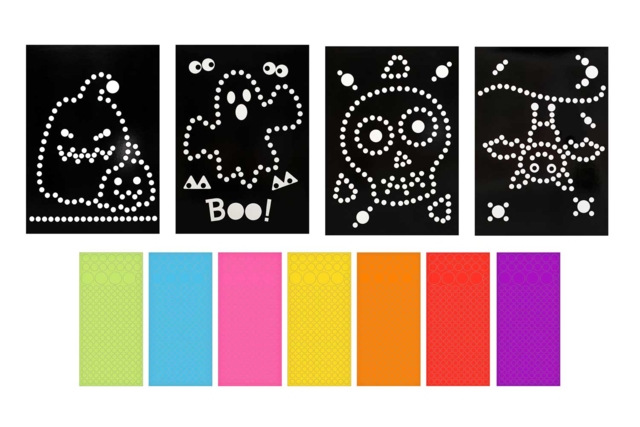 cuadros gommettes halloween - Kits créatifs Halloween - 10doigts.fr