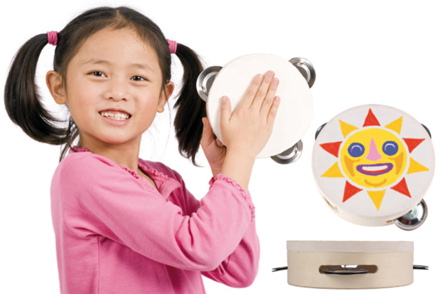 Pandereta para decorar - Instruments de musique - 10doigts.fr