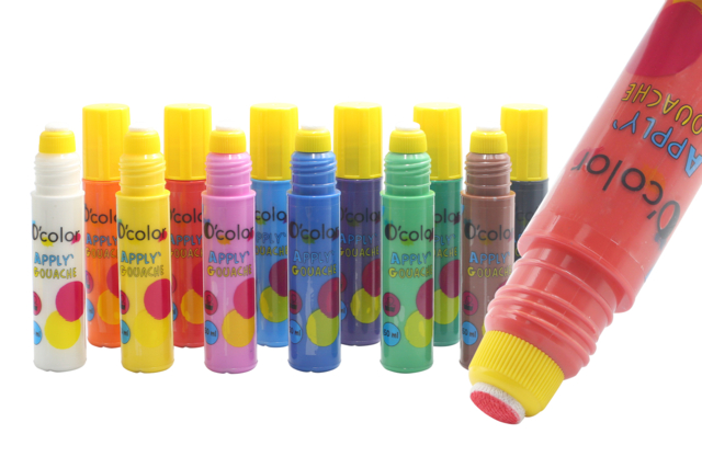 tampón gouache niños - Marqueur gouache : la peinture facile et sans dégât pour les enfants - 10doigts.fr