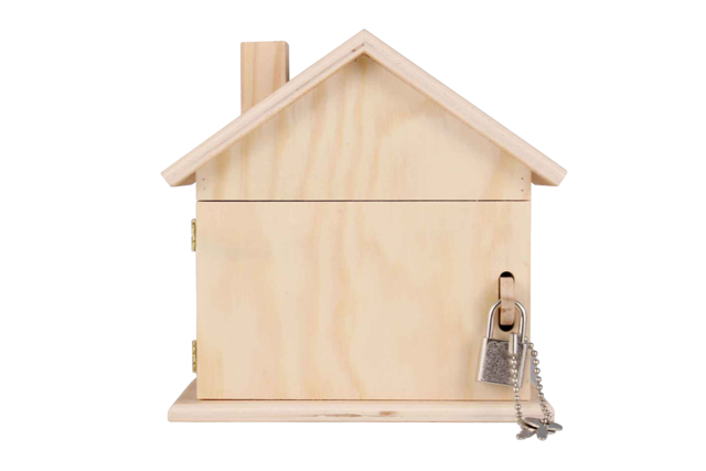 hucha casa de madera - Objets bois pour la maison - 10doigts.fr