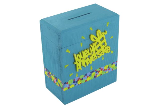 Rectangle Wooden Money Box - 3 - Wooden Office Items - 10doigts.com - Objets bois pour le bureau - 10doigts.fr