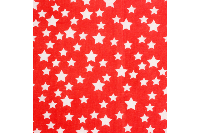 tela de algodón estrellas rojas - Coupons de tissus - 10doigts.fr